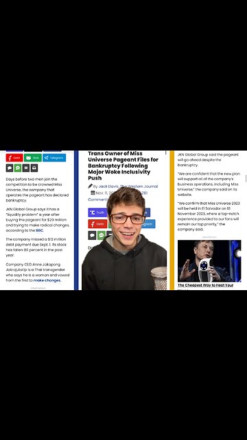 Victor Reacts: Transgender Miss Universe Files Bankruptcy