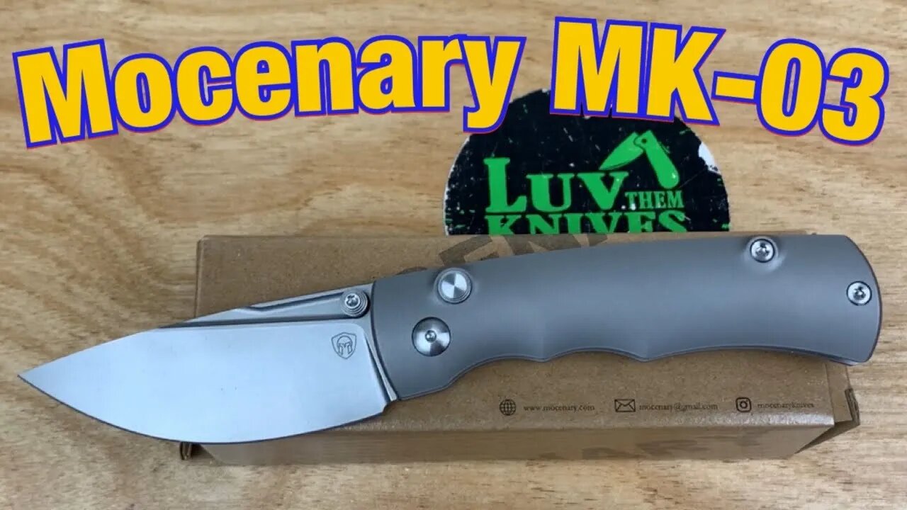 Mocenary MK-03 button lock knife Super crazy fidget friendly !