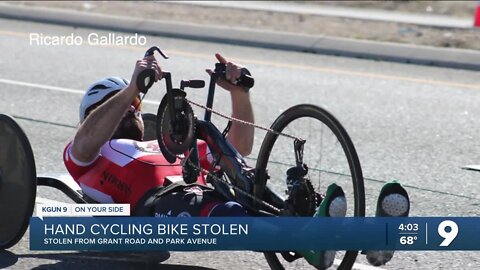 UArizona disabled athlete's handcycle bike stolen