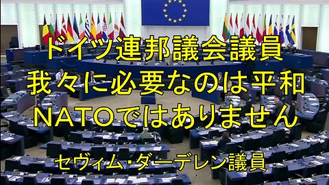 ドイツ連邦議会議員セヴィム・ダーデレンさん、「我々に必要なのは平和であり、NATOではありません」