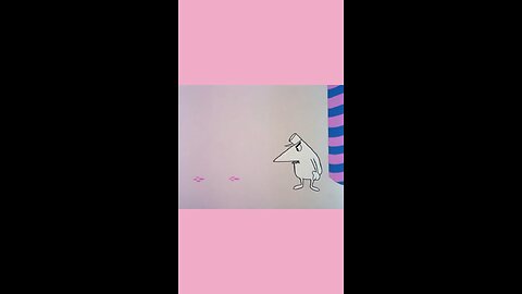 Painting pink panther cartoon