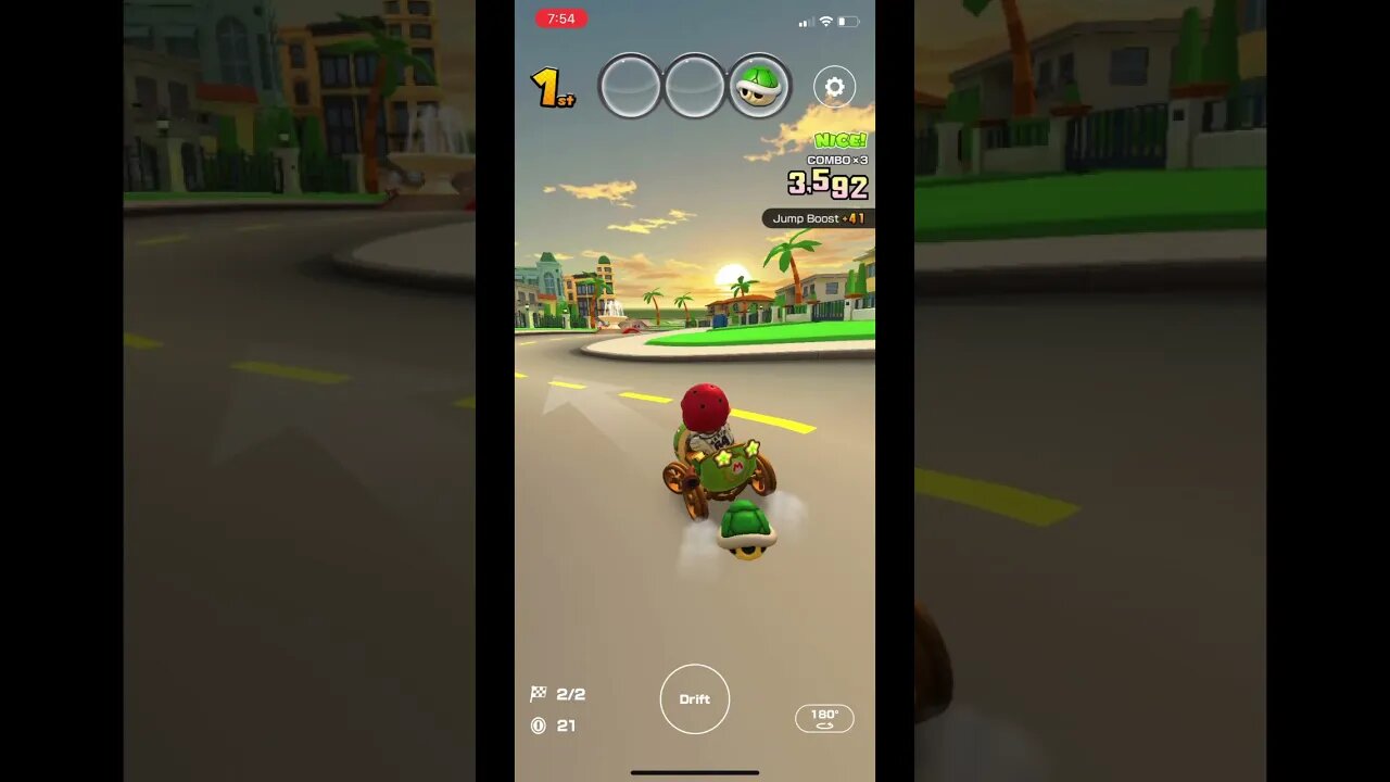 Mario Kart Tour - Mario (Baseball) Driver Gameplay (Los Angeles Pipe 1 High-End Spotlight Reward)