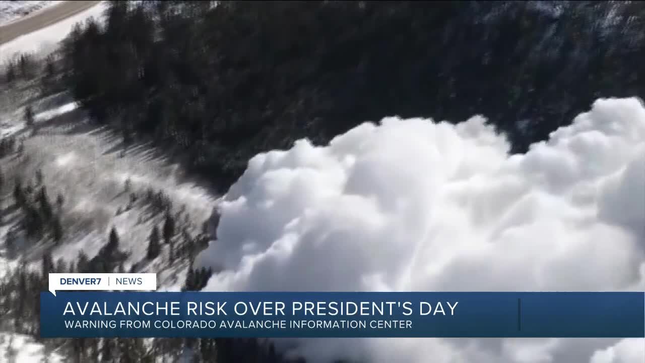 Avalanche risk this President's Day in Colorado