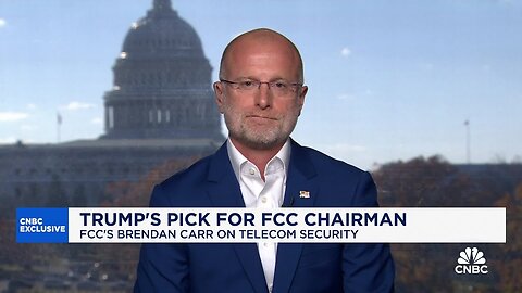 Tech's actions on censorship will matter more than words, says Trump's FCC pick Brendan Carr