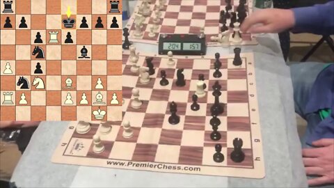 Danilo Cuellar FIDE 2116 vs GM Michael Rohde USCF 2550, 3 0 minute blitz, Game 4