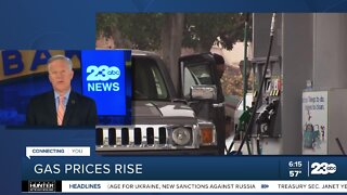 Gas prices on the rise after falling slightly