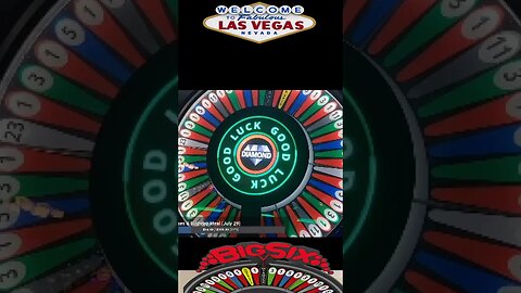 Winning At Big Six in Vegas #shorts