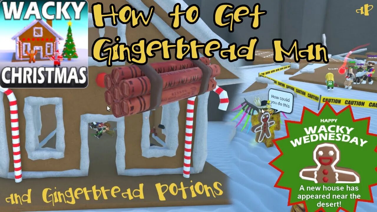 AndersonPlays Roblox Wacky Wizards 🏠GINGERBREAD🏠 - How To Get Gingerbread Man | Christmas Update