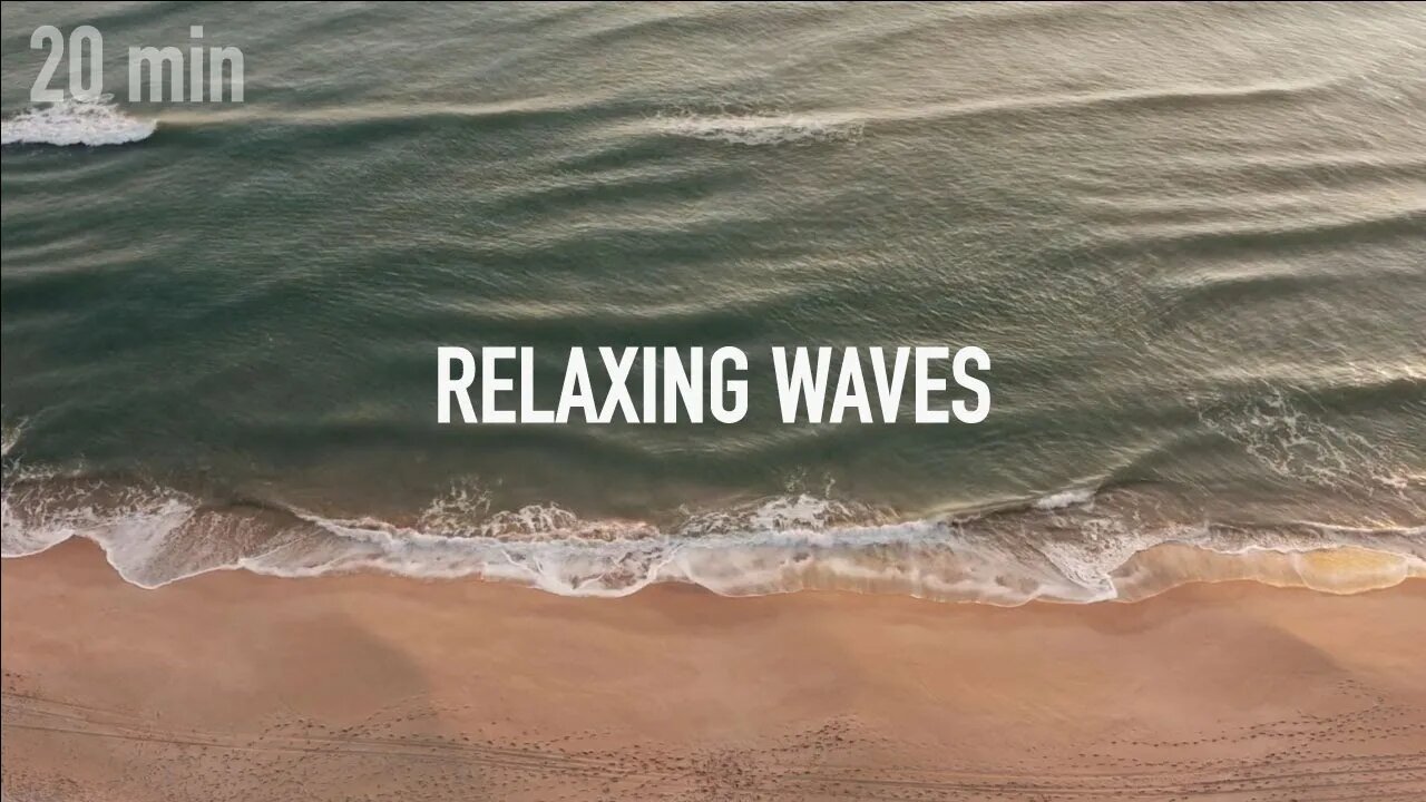 20 Min Meditation | Relaxing Waves Sounds | Sleep | Study | White Noise | ASMR