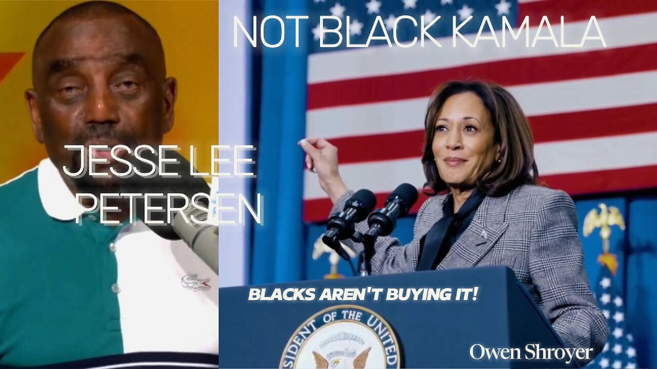 Jesse Lee Petersen - Black People Ain't Buying - Kamala is not Black