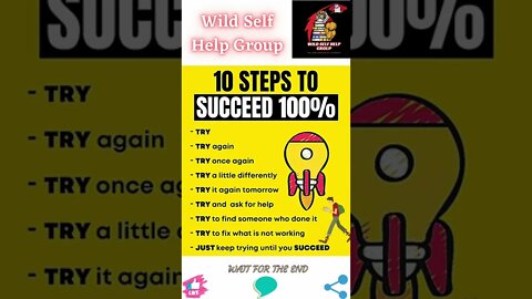 🔥10 steps to succeed 100%🔥#shorts🔥#wildselfhelpgroup🔥15 August 2022🔥