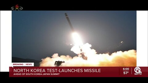 North Korea launches missile before South Korea-Japan summit