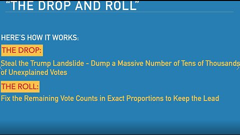 “Drop and Roll” - How The 2020 Election Was Stolen From Donald Trump - 11-18-20