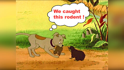 Hedgehog and dog caught an evil rodent! Field guards. Soviet cartoon