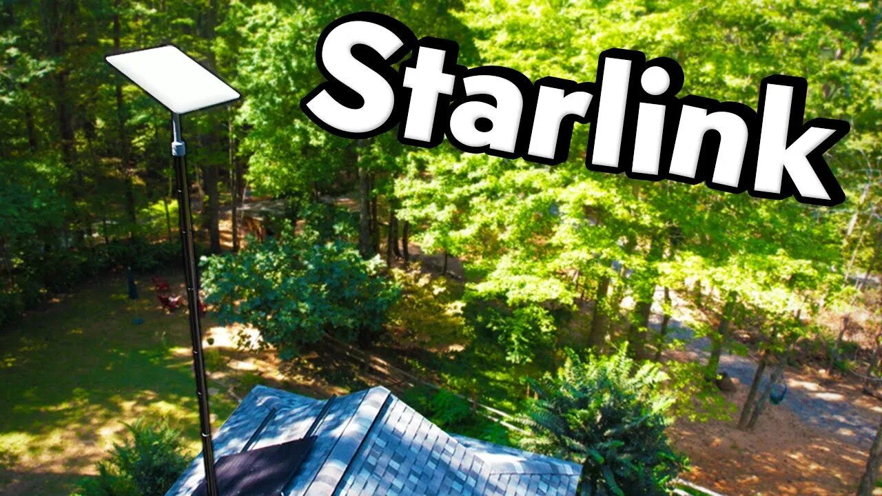 Installing our new Starlink antenna