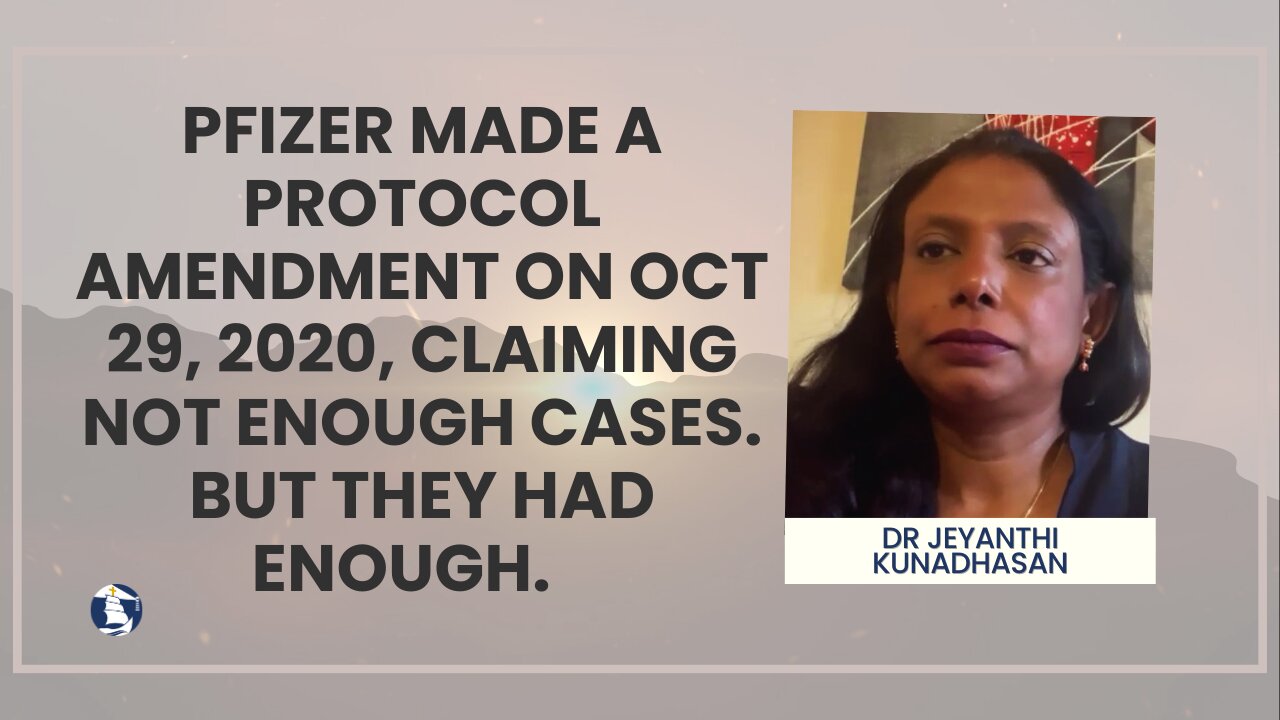 Pfizer made a protocol amendment on Oct 29, 2020, claiming not enough cases. But they had enough.