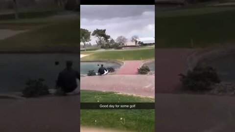 Funny Storm in Golf Ground #golf #funny #shorts