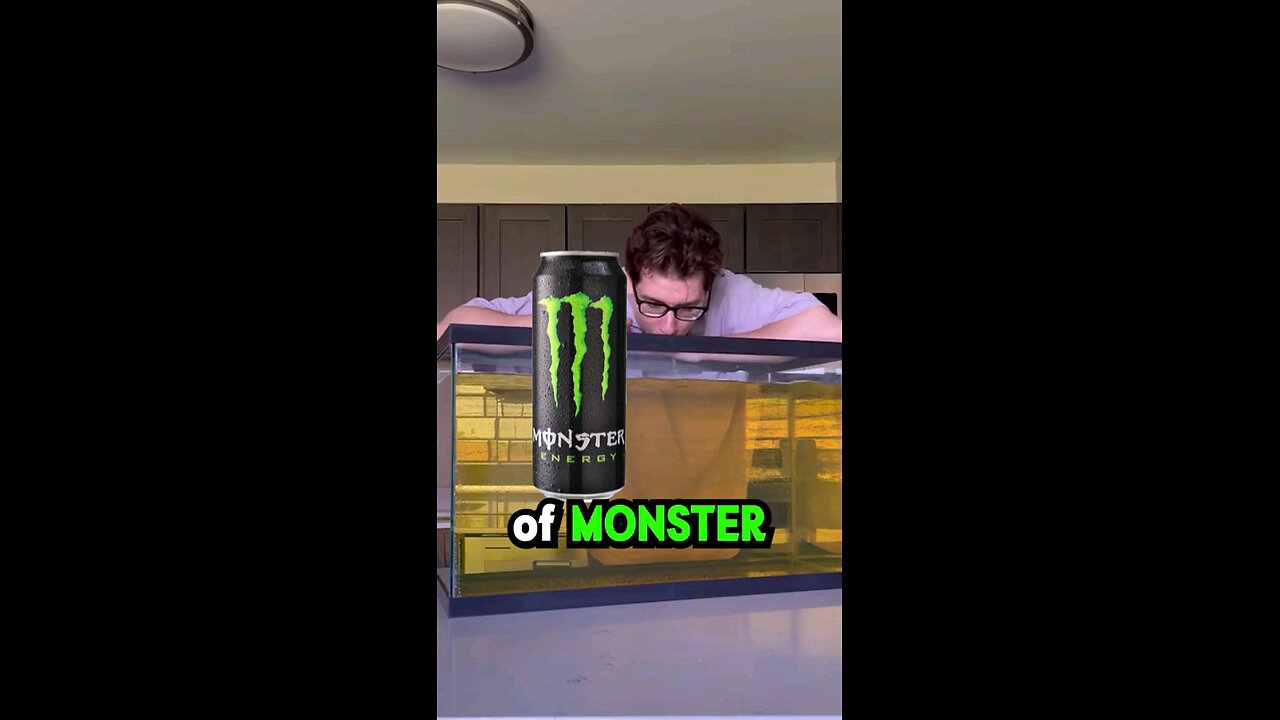 A man drink 100 bottle monster energy drink #story #amazingvideo #viral #trump #news #usa #funny