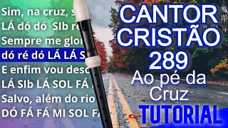 Cantor Cristão 289 - Ao pé da cruz - Cifra melódica