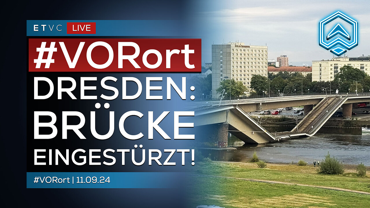 🟥 LIVE | DRESDEN: Brücke EINGESTÜRZT! Wir schauen uns um. | #VORortAKTUELL