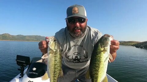 Spawn and post spawn bass fishing crankbait tips at New Hogan Lake