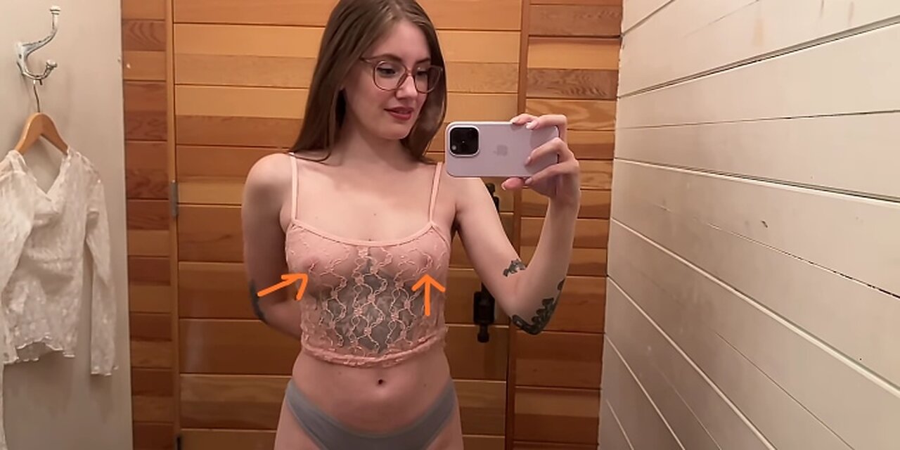 [4k] Transparent Clothing in PUBLIC | See Through Try On Haul