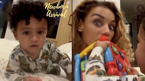 Jason Derulo's Son Jason Shares His Toy With Mommy! 😅