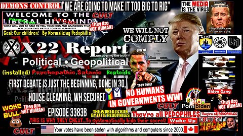 Ep 3383b - First Debate Is Just The Beginning, Done in 30, House Cleaning, WH Secured