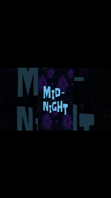 Midnight Spongebob Time Card #Shorts 🍍