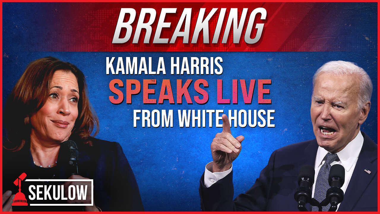 BREAKING: Kamala Harris Speaks LIVE From White House Following Biden Exit