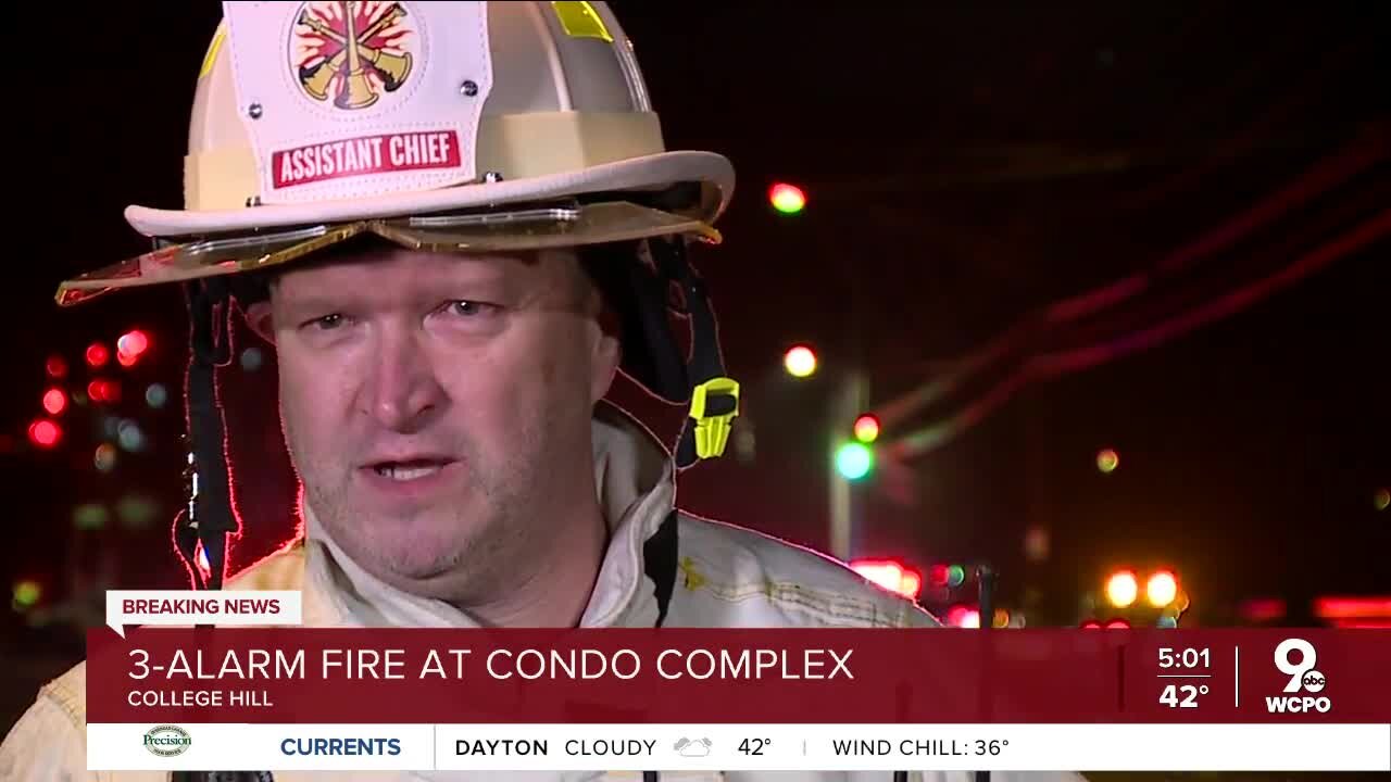 9 people hospitalized after condo fire