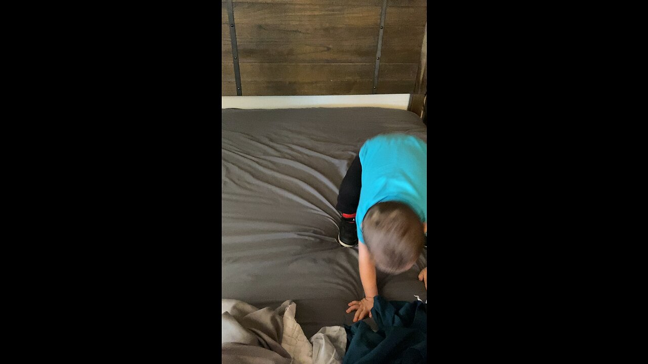 This is how he helps me 😂. #jumping #funny #baby #fun #lol