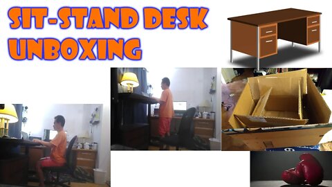 Emory sit stand desk assembly