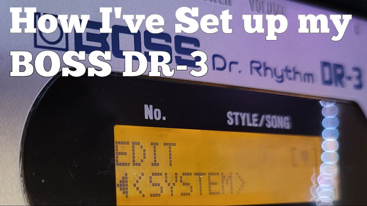 How I've Set Up My BOSS Dr. Rhythm DR-3