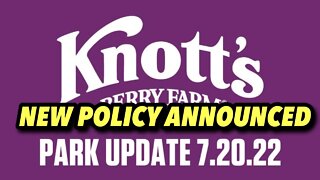 Knott’s Berry Farm NEW POLICY After Incident