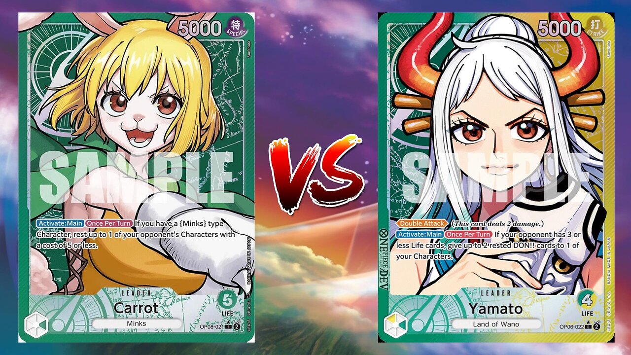 One Piece TCG Carrot VS Belo Betty And Green Yellow Yamato!!