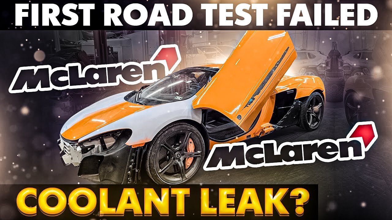 REBUILDING WRECKED MCLAREN 650S SPIDER PART #5 FIRST ROAD TEST FAILED!