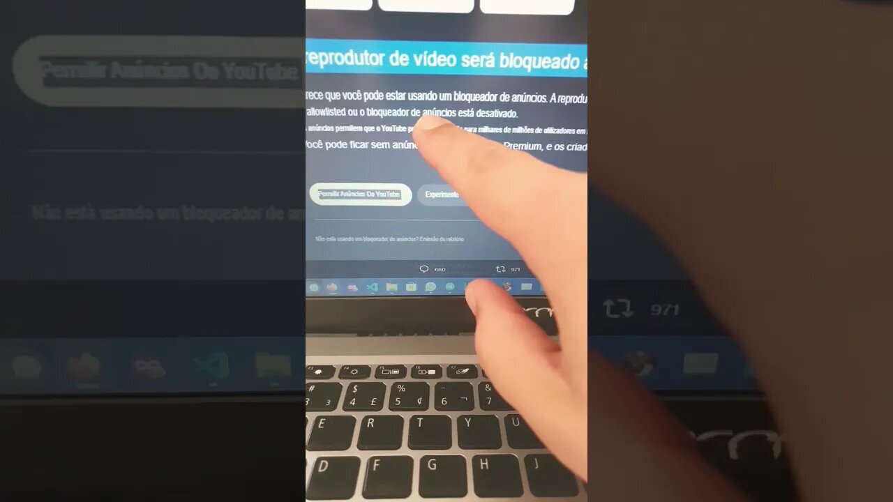 em testes ferramenta do YouTube contra bloqueadores de propaganda/anúncios... mostra que perdendo 💸💸