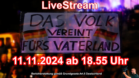 Live Stream on 11.11.2024 from ZEULENRODA Reporting according to Basic Law Art.5 Germany