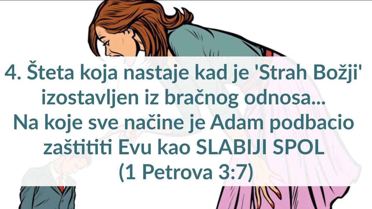 ZA MUŠKARCE 4. Šteta koja nastaje kad je 'Strah Božji' izostavljen iz bračnog odnosa...