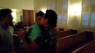 Young man meeting the Holy Spirit
