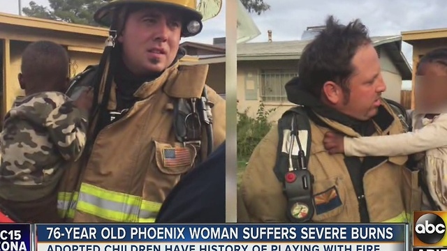 Firefighters say kids have history of playing with matches in house fire