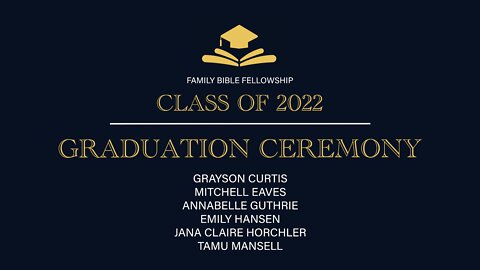 Class of 2022 graduation ceremony (FBF)