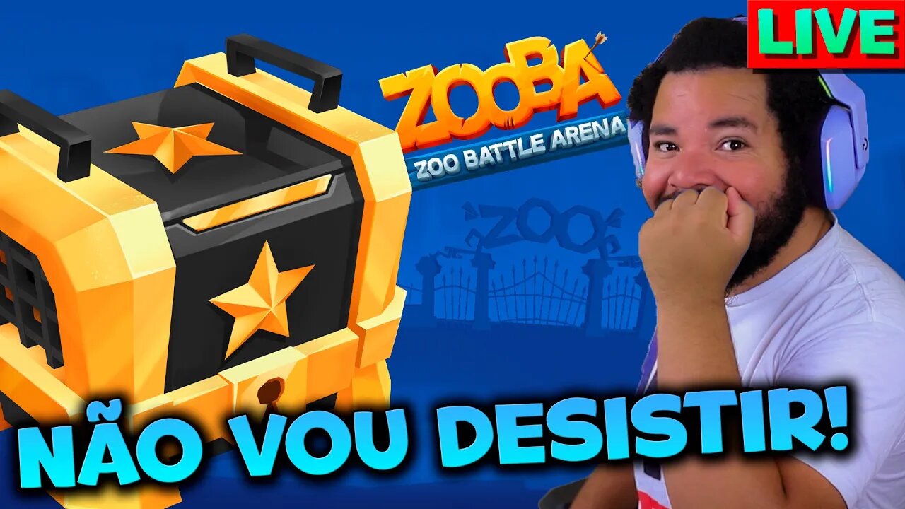 NÃO POSSO DESISTIR DO MEU BAÚ BLACK! VEM JOGAR ZOOBA: Jogo de Batalha Animal LIVE #59