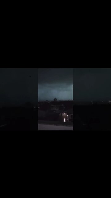 Horrifying scenes of large tornado hitting Milan, Italy.
