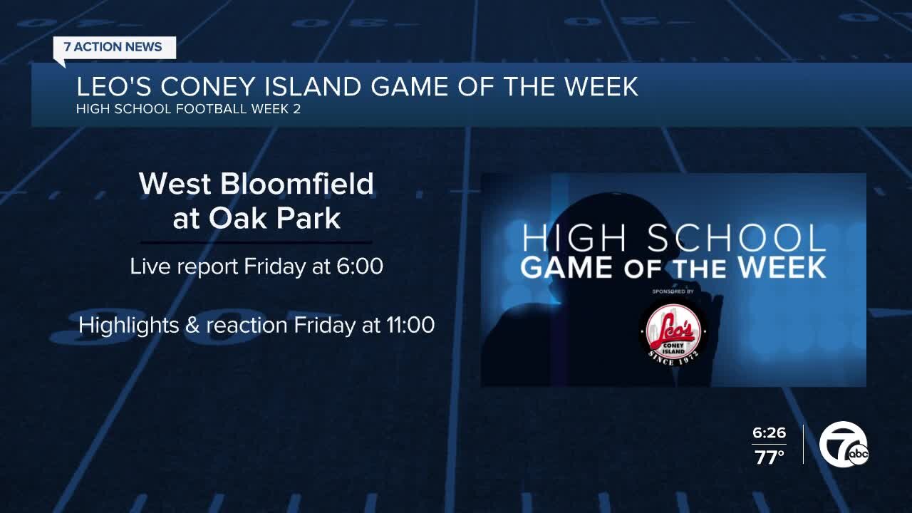 West Bloomfield-Oak Park selected as WXYZ Game of the Week for 2021 Week 2