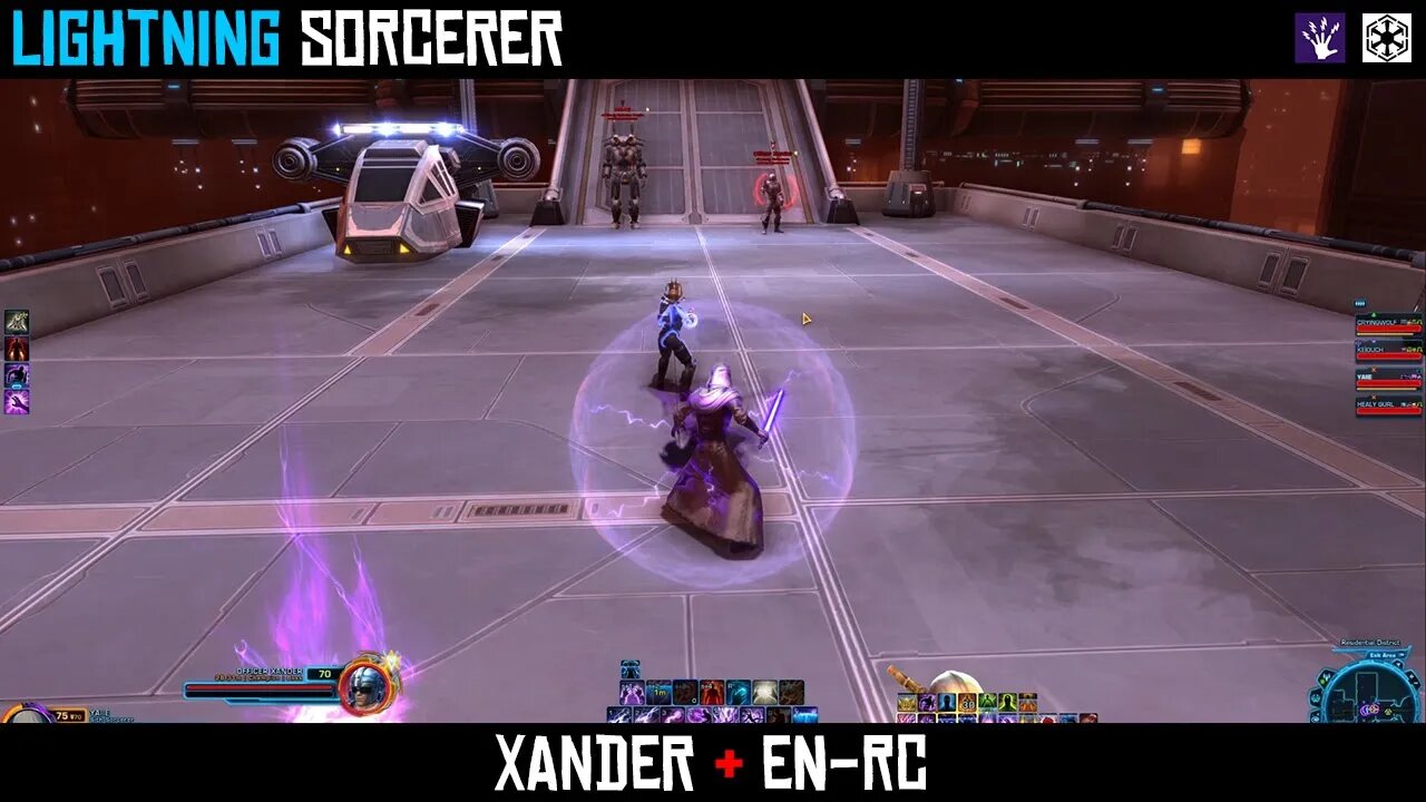 SWTOR Cademimu Flashpoint | Xander and EN-4C Boss Fight | Lightning Sorcerer