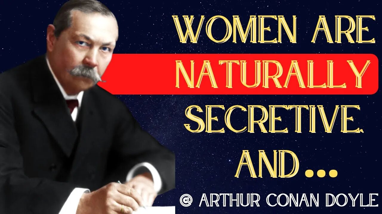 The great mystery writer ARTHUR CONAN DOYLE in