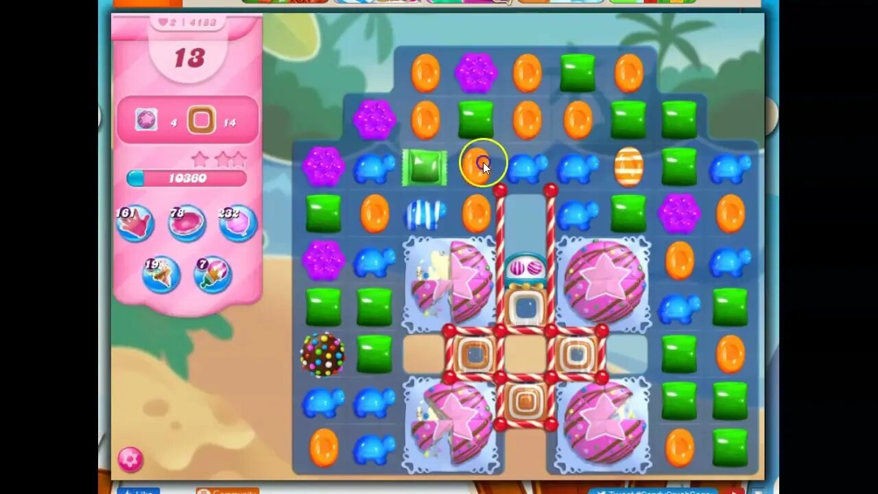 Candy Crush Level 4183 Talkthrough, 23 Moves 0 Boosters