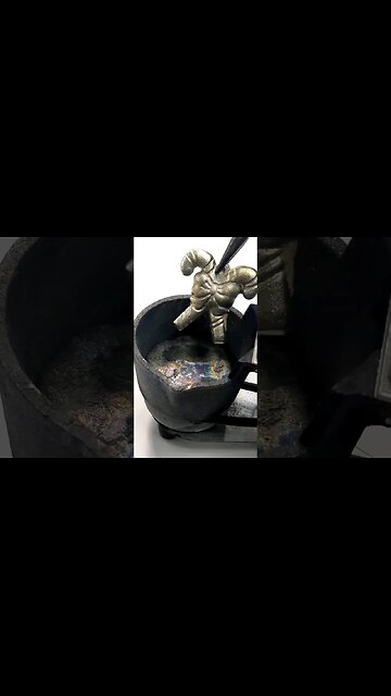 Watch Metal Melting into a liquid - Melting Sped Up #shorts